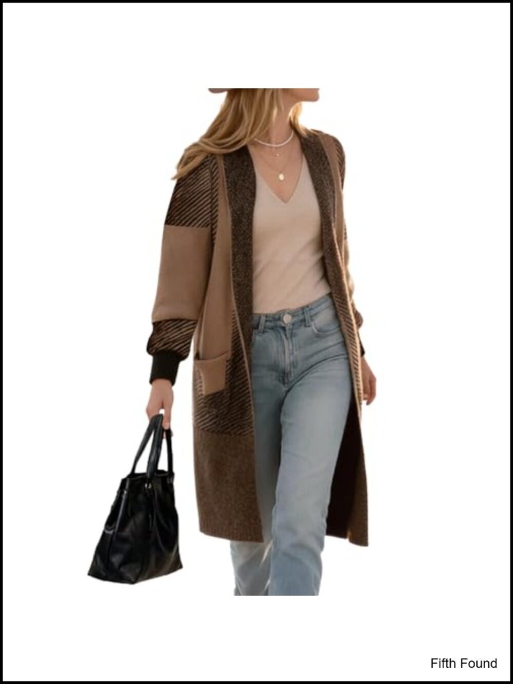 Women's Long Cardigan Sweater Chunky Open Front Knit Coat